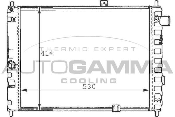 100664 AUTOGAMMA Радиатор, охлаждение двигателя