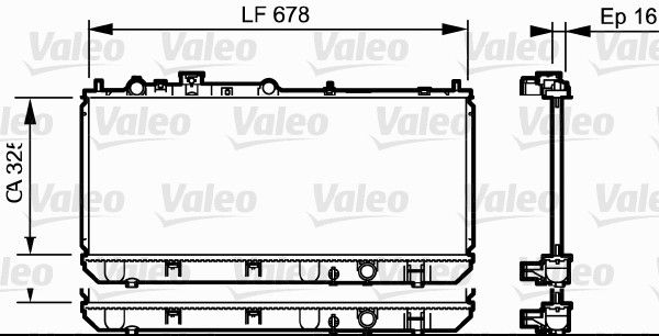 734123 VALEO Радиатор, охлаждение двигателя