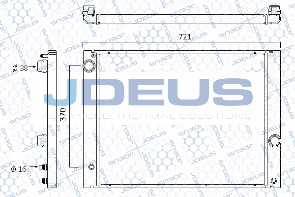 005M26 JDEUS Радиатор, охлаждение двигателя