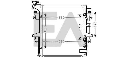 31R51106 EACLIMA Радиатор, охлаждение двигателя