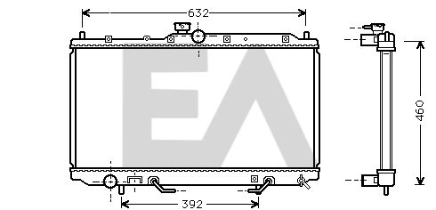 31R51070 EACLIMA Радиатор, охлаждение двигателя