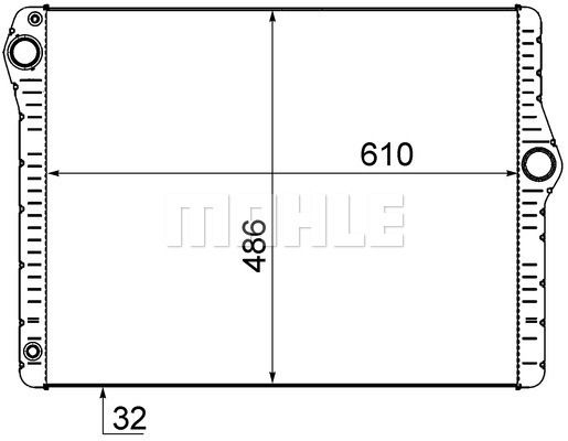 CR1585000S MAHLE Радиатор, охлаждение двигателя
