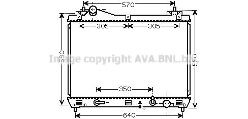 SZ2102 AVA QUALITY COOLING Радиатор, охлаждение двигателя