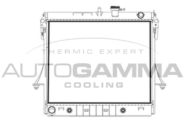 107980 AUTOGAMMA Радиатор, охлаждение двигателя