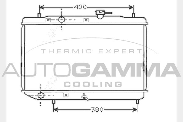 104372 AUTOGAMMA Радиатор, охлаждение двигателя