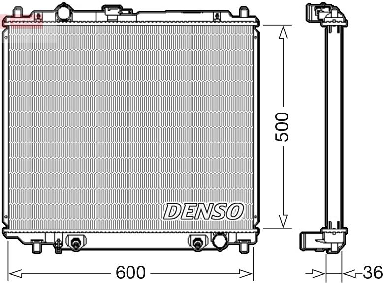 DRM45003 DENSO Радиатор, охлаждение двигателя