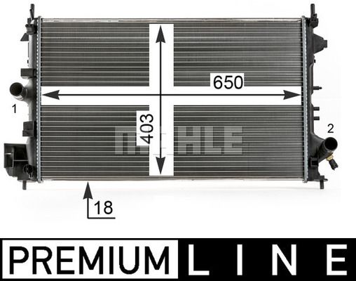 WG2182835 WILMINK GROUP Радиатор, охлаждение двигателя