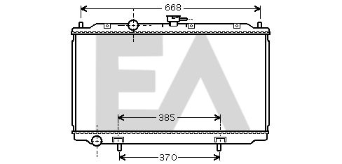 31R18089 EACLIMA Радиатор, охлаждение двигателя