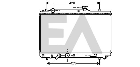 31R69030 EACLIMA Радиатор, охлаждение двигателя