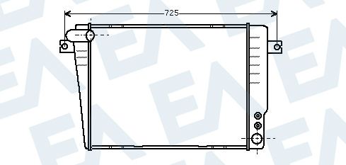 31R07151 EACLIMA Радиатор, охлаждение двигателя