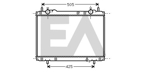 31R25051 EACLIMA Радиатор, охлаждение двигателя