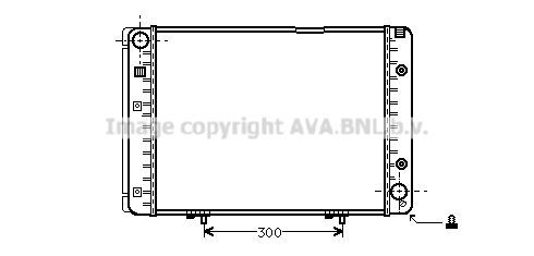 MS2100 AVA QUALITY COOLING Радиатор, охлаждение двигателя