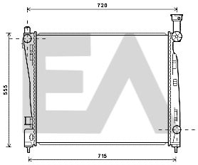 31R33026 EACLIMA Радиатор, охлаждение двигателя