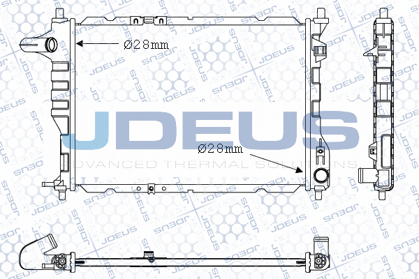 056M11 JDEUS Радиатор, охлаждение двигателя