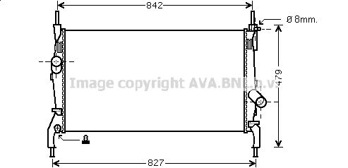 FDA2405 AVA QUALITY COOLING Радиатор, охлаждение двигателя