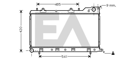 31R68023 EACLIMA Радиатор, охлаждение двигателя