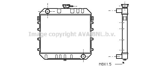 OL2006 AVA QUALITY COOLING Радиатор, охлаждение двигателя