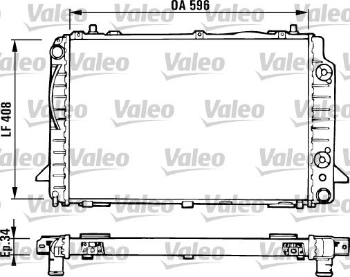 731430 VALEO Радиатор, охлаждение двигателя