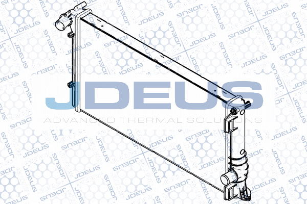 RA0110990 JDEUS Радиатор, охлаждение двигателя