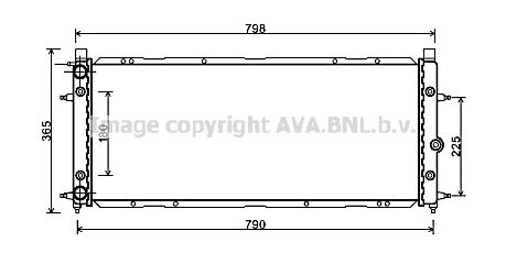 VN2094 AVA QUALITY COOLING Радиатор, охлаждение двигателя