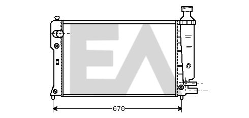 31R55035 EACLIMA Радиатор, охлаждение двигателя