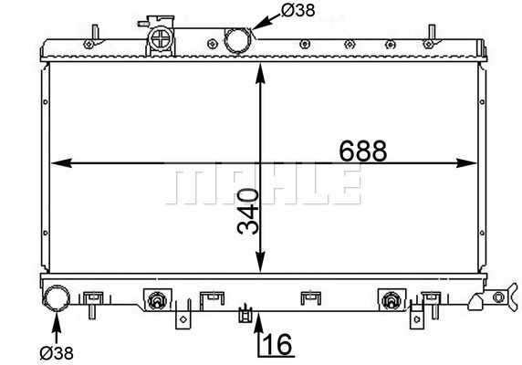 WG2182751 WILMINK GROUP Радиатор, охлаждение двигателя