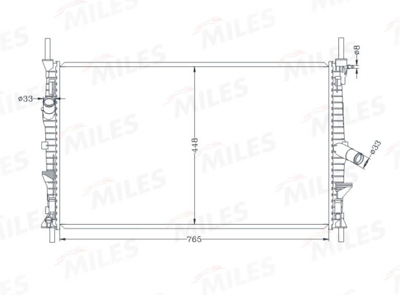 ACRB235 MILES Радиатор, охлаждение двигателя