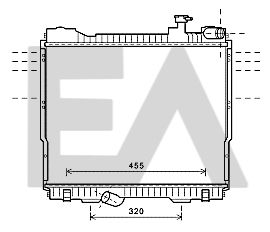 31R18131 EACLIMA Радиатор, охлаждение двигателя