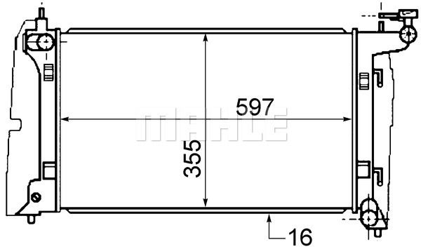 CR1527000S MAHLE Радиатор, охлаждение двигателя