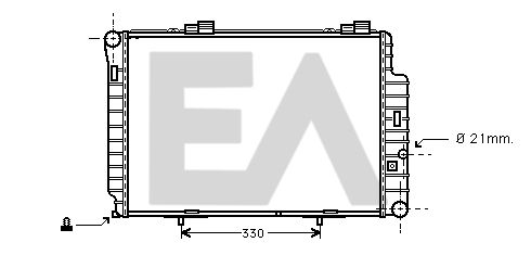 31R50142 EACLIMA Радиатор, охлаждение двигателя