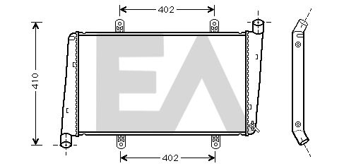 31R78043 EACLIMA Радиатор, охлаждение двигателя