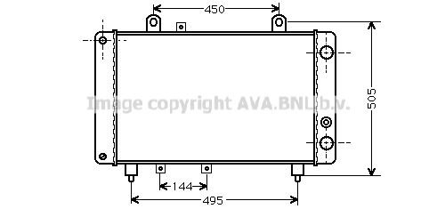 PE2081 AVA QUALITY COOLING Радиатор, охлаждение двигателя