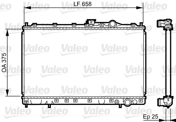 731451 VALEO Радиатор, охлаждение двигателя