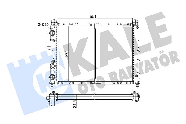 158600 KALE OTO RADYATÖR Радиатор, охлаждение двигателя