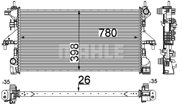 WG2184016 WILMINK GROUP Радиатор, охлаждение двигателя