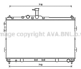 HYA2418 AVA QUALITY COOLING Радиатор, охлаждение двигателя