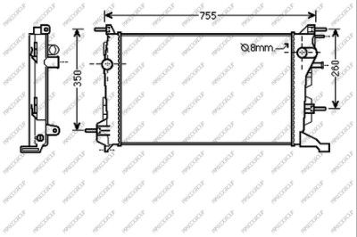RN036R003 PRASCO Радиатор, охлаждение двигателя