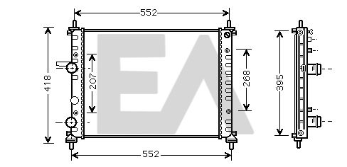 31R25056 EACLIMA Радиатор, охлаждение двигателя