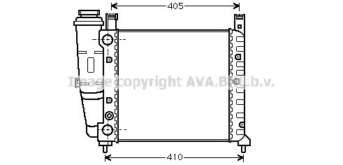 FT2076 AVA QUALITY COOLING Радиатор, охлаждение двигателя