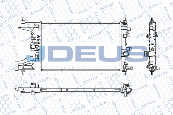 M0201070 JDEUS Радиатор, охлаждение двигателя