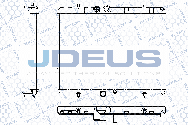 RA0210400 JDEUS Радиатор, охлаждение двигателя