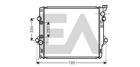 31R71195 EACLIMA Радиатор, охлаждение двигателя