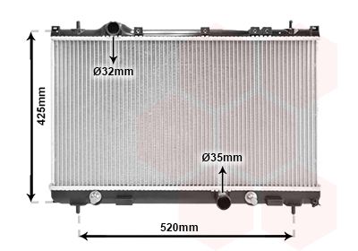 07002087 VAN WEZEL Радиатор, охлаждение двигателя