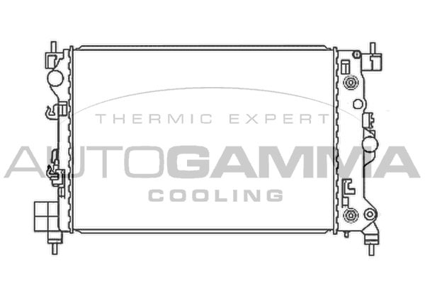 107897 AUTOGAMMA Радиатор, охлаждение двигателя