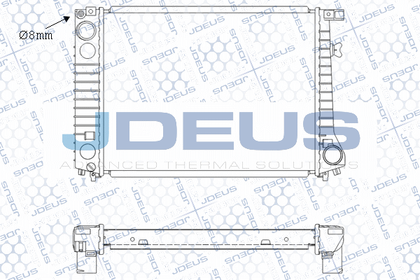 M0050350 JDEUS Радиатор, охлаждение двигателя