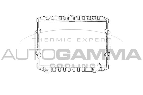 100587 AUTOGAMMA Радиатор, охлаждение двигателя