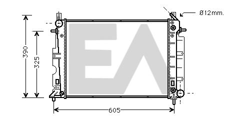 31R62013 EACLIMA Радиатор, охлаждение двигателя