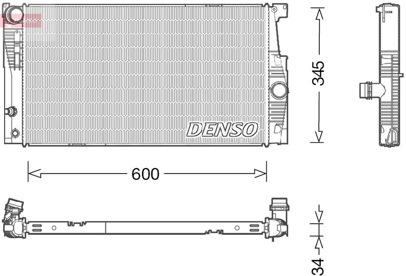 DRM05005 DENSO Радиатор, охлаждение двигателя