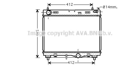 TO2499 AVA QUALITY COOLING Радиатор, охлаждение двигателя