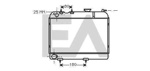 31R60005 EACLIMA Радиатор, охлаждение двигателя